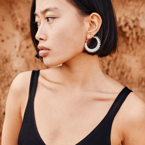 Afghan hoop earrings