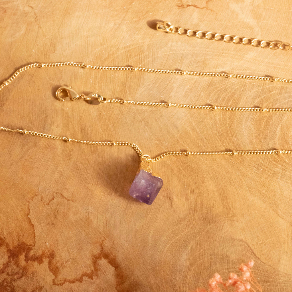 Collar amatista 18k