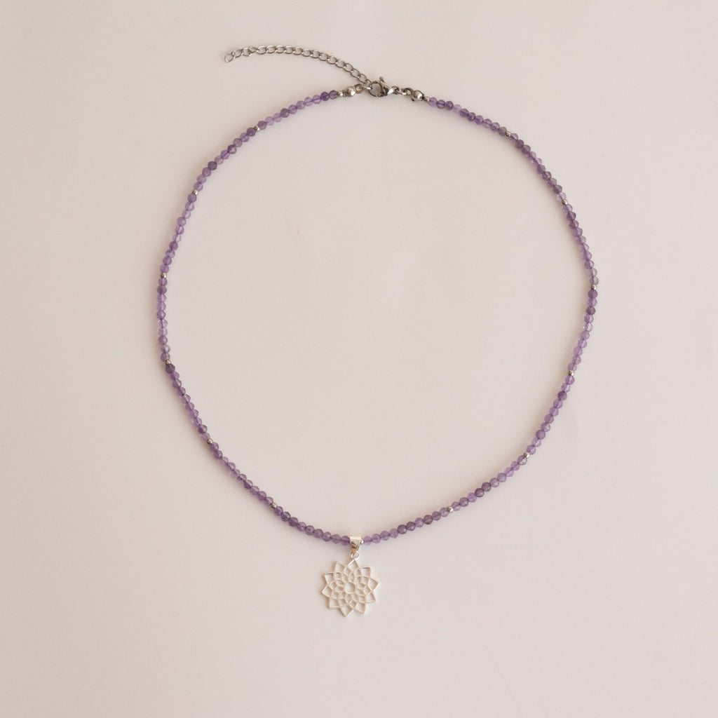 Collar Sahasrara amatista