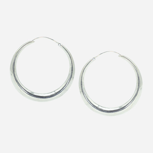 pendientes Lia plateados fondo blanco