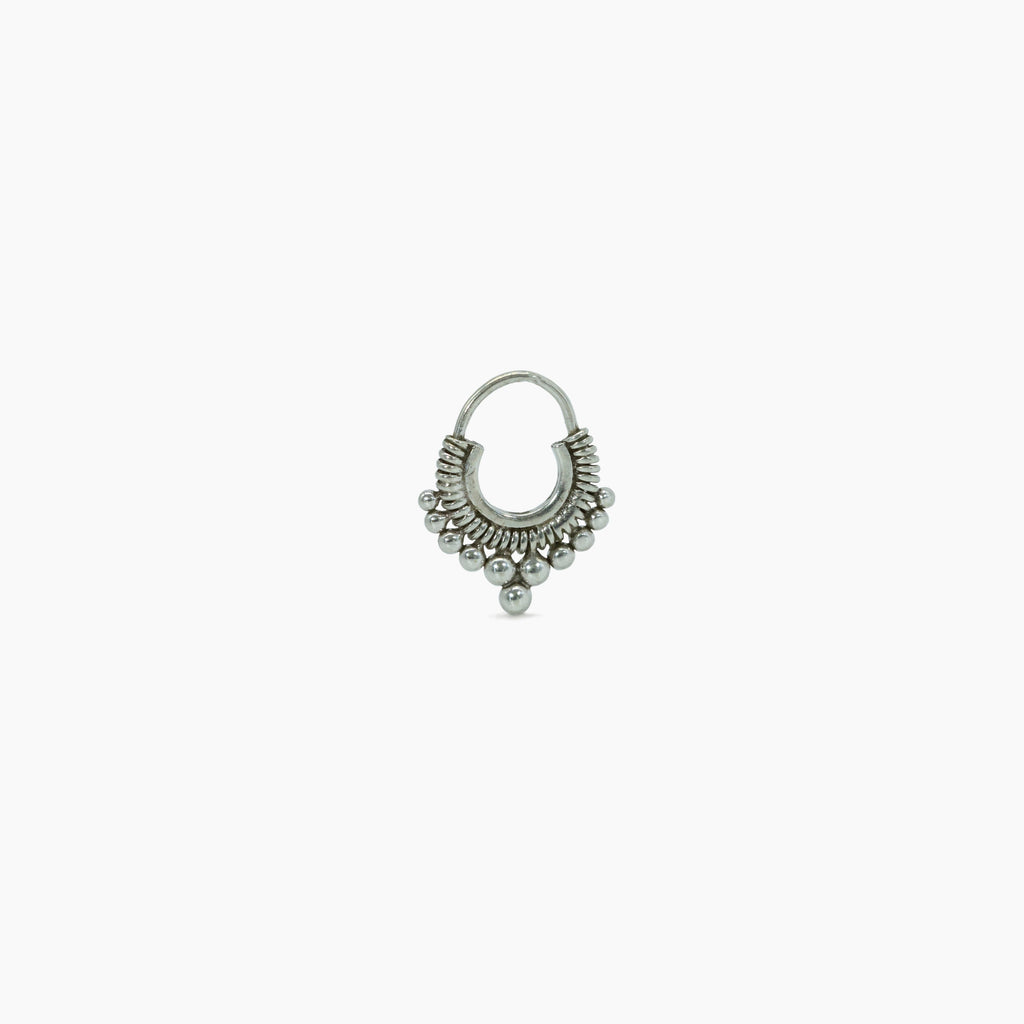 Maya septum piercing plata