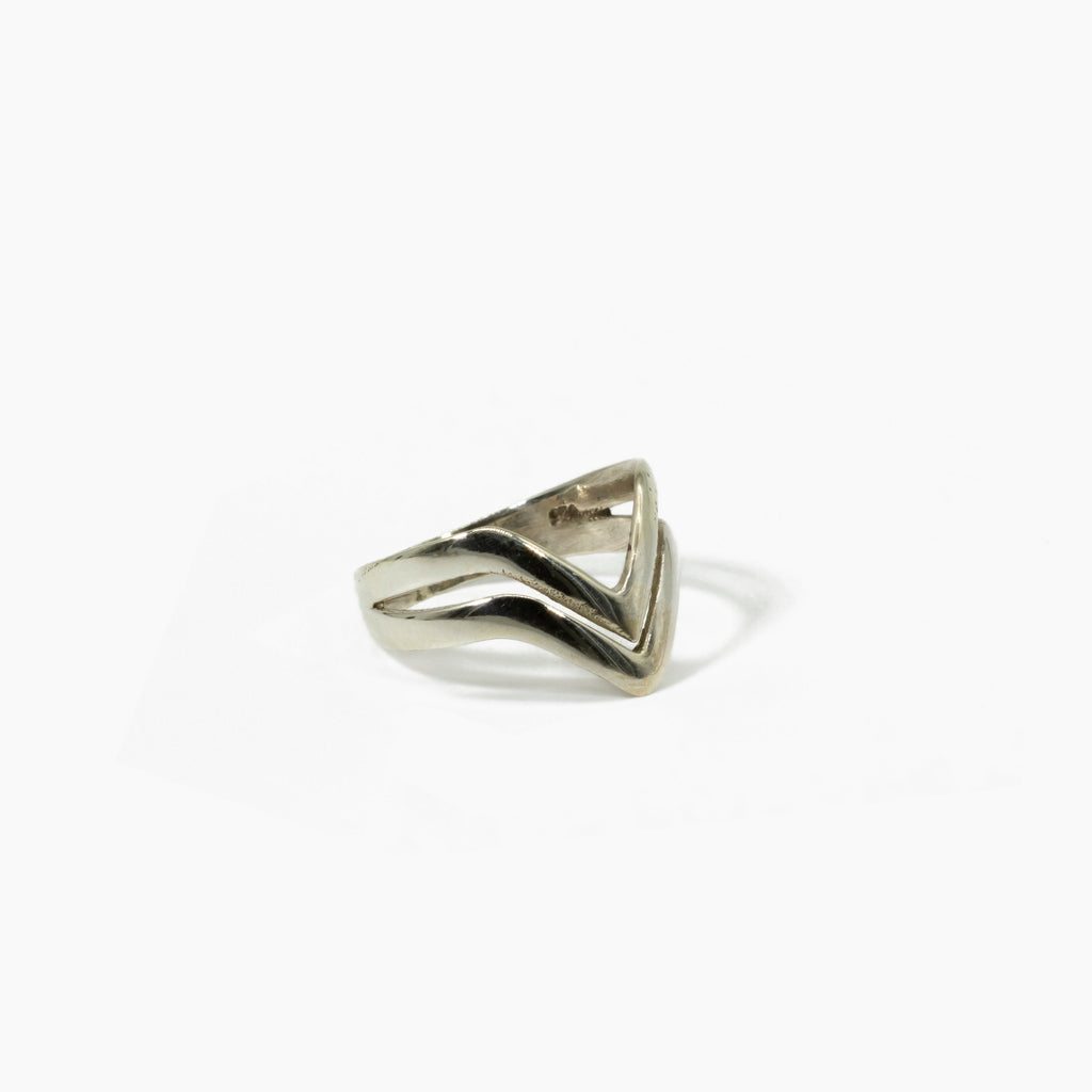 anillo plata triangulo plata