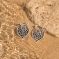 pendientes aro lead plateado