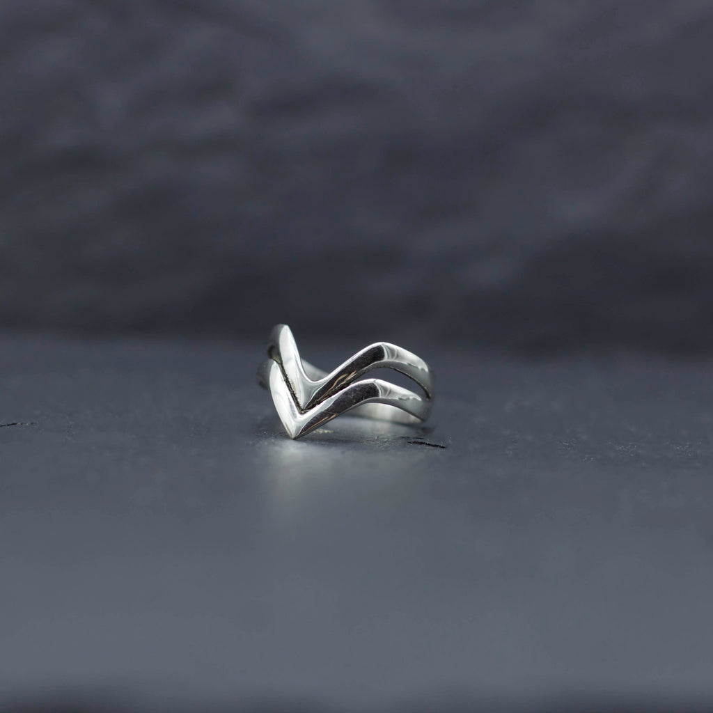 anillo plata triangulo plata