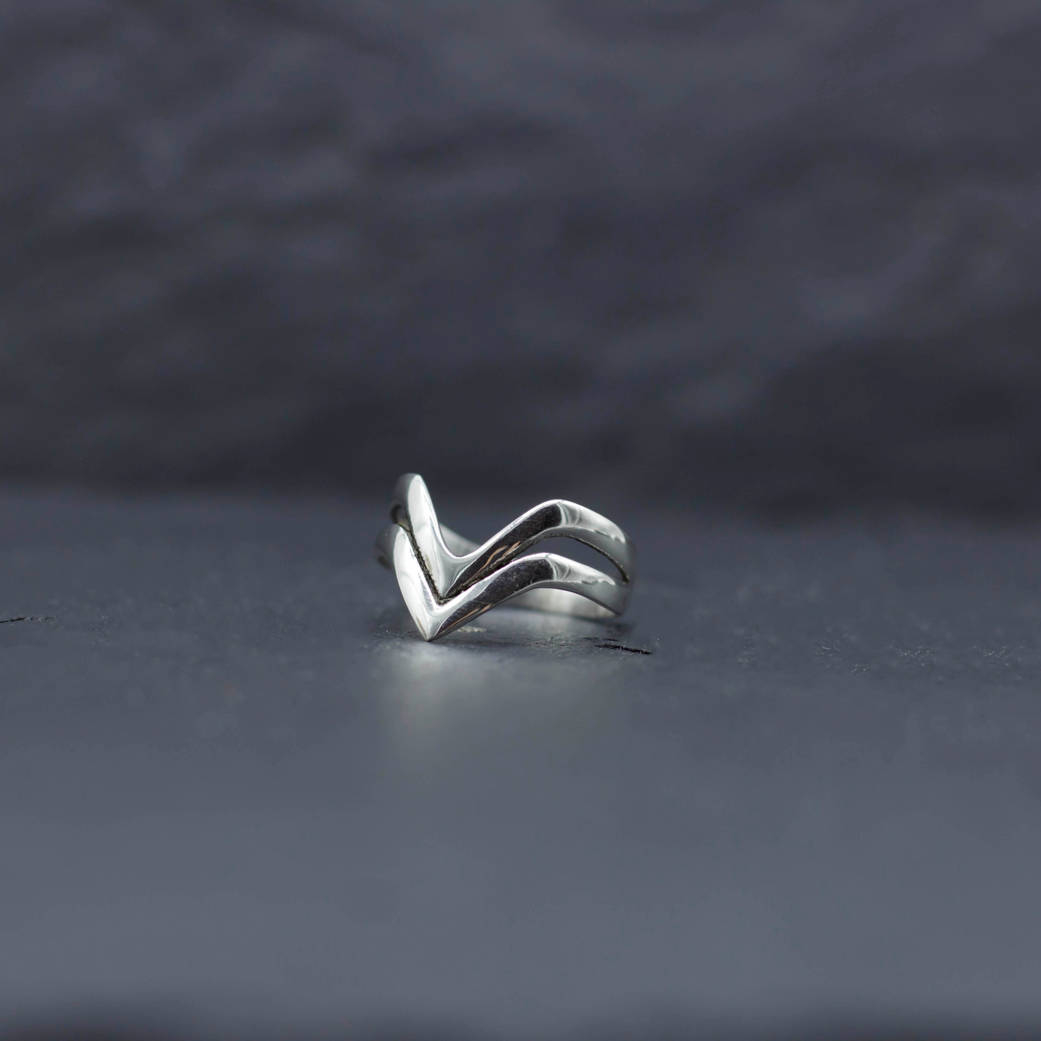 anillo plata triangulo plata