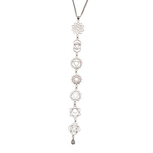 colgante charas moonstone en fondo blanco