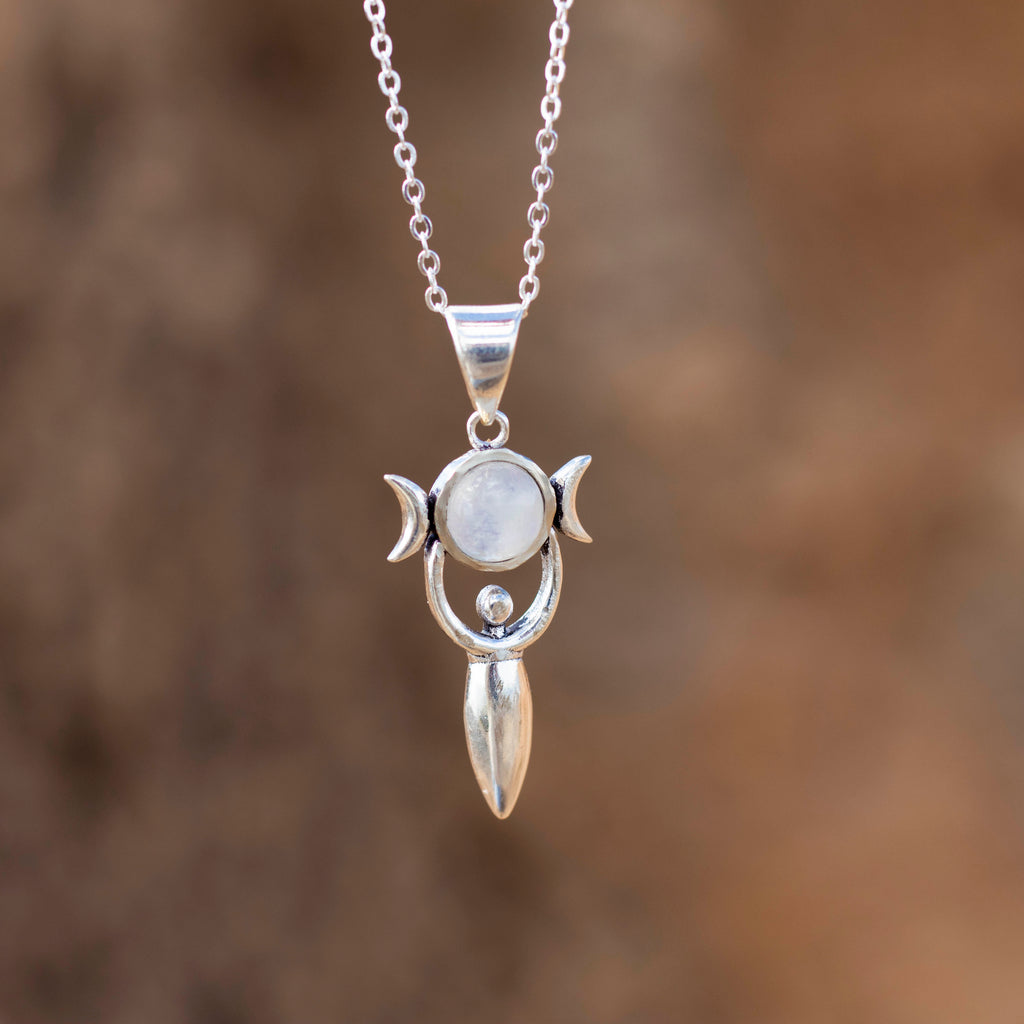 colgante chandra piedra lunar 