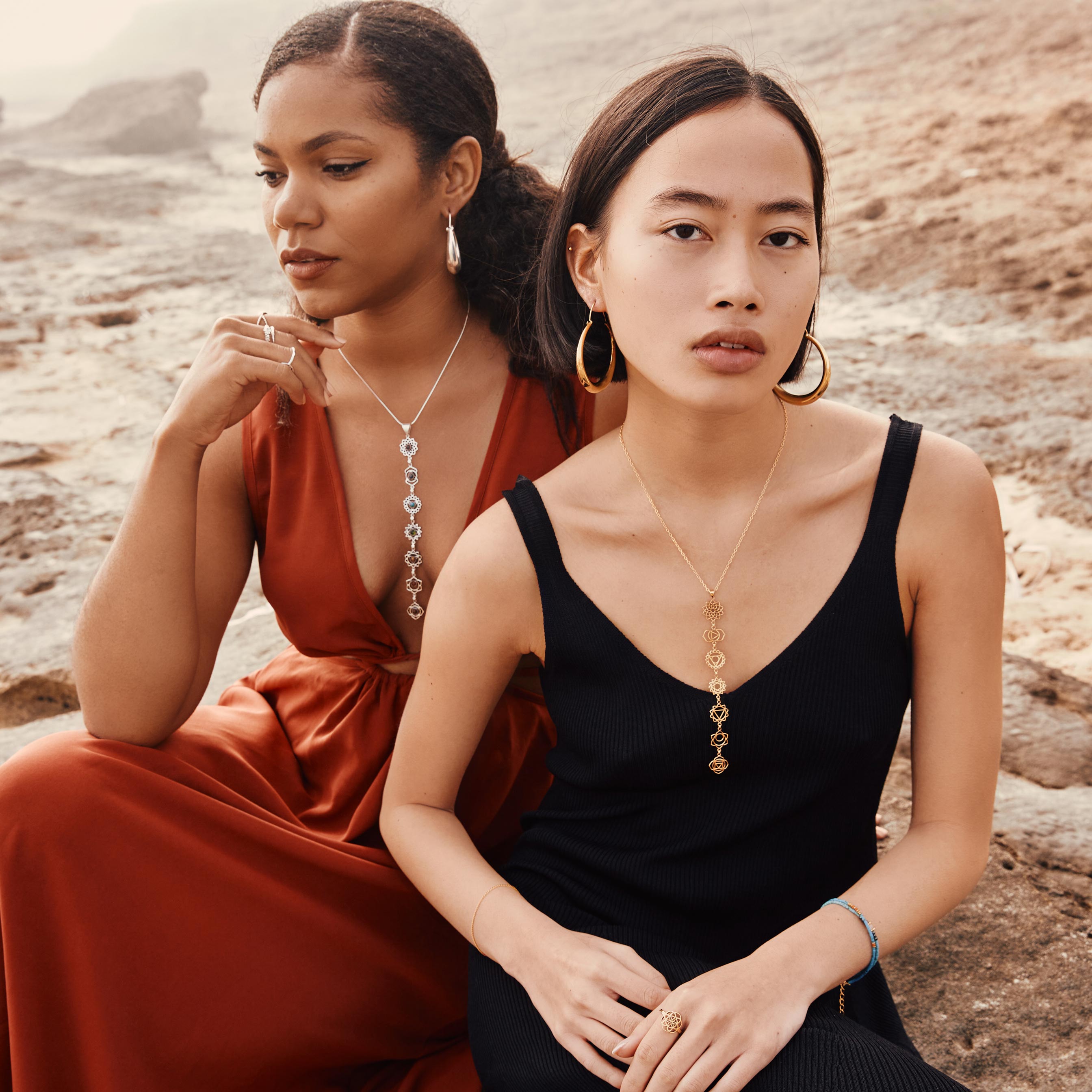 modelos con colgantes chakras