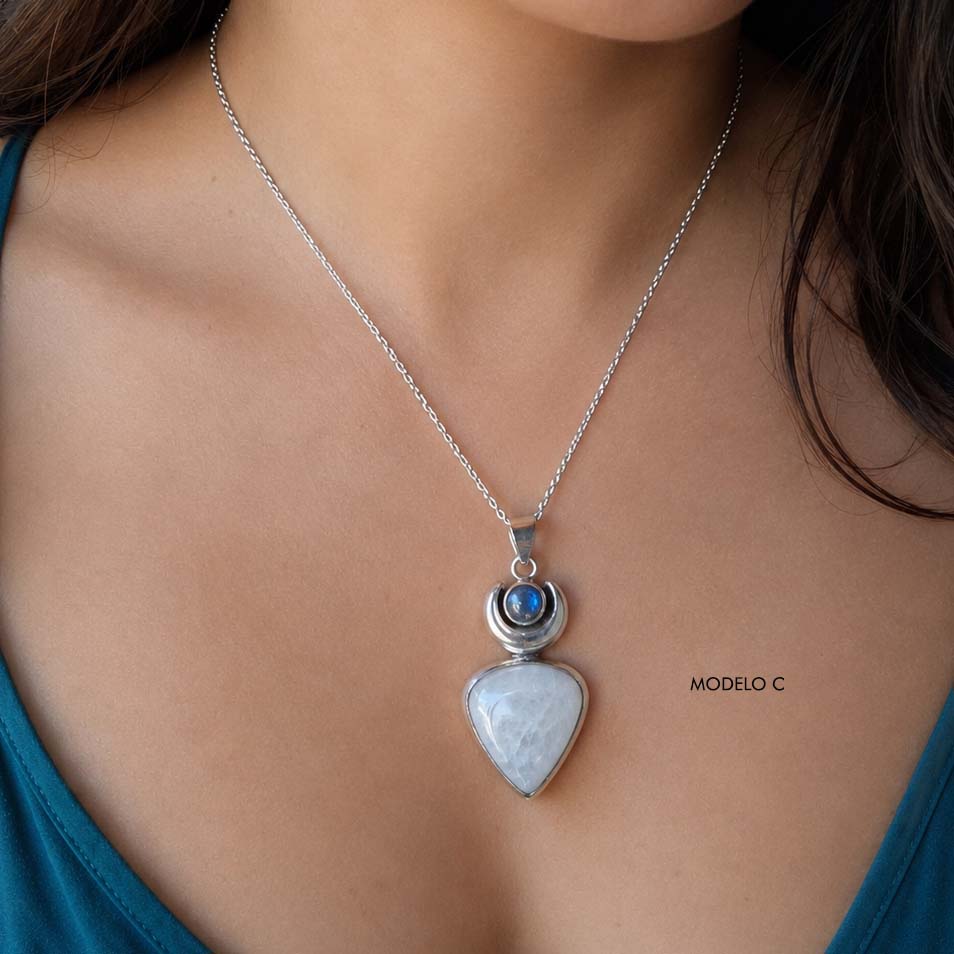 Collar moon piedra lunar