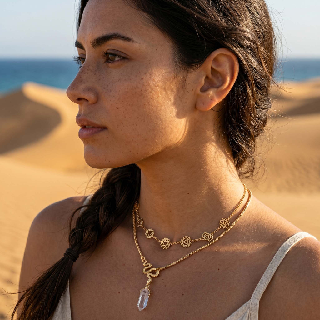 Collar Serpent cuarzo