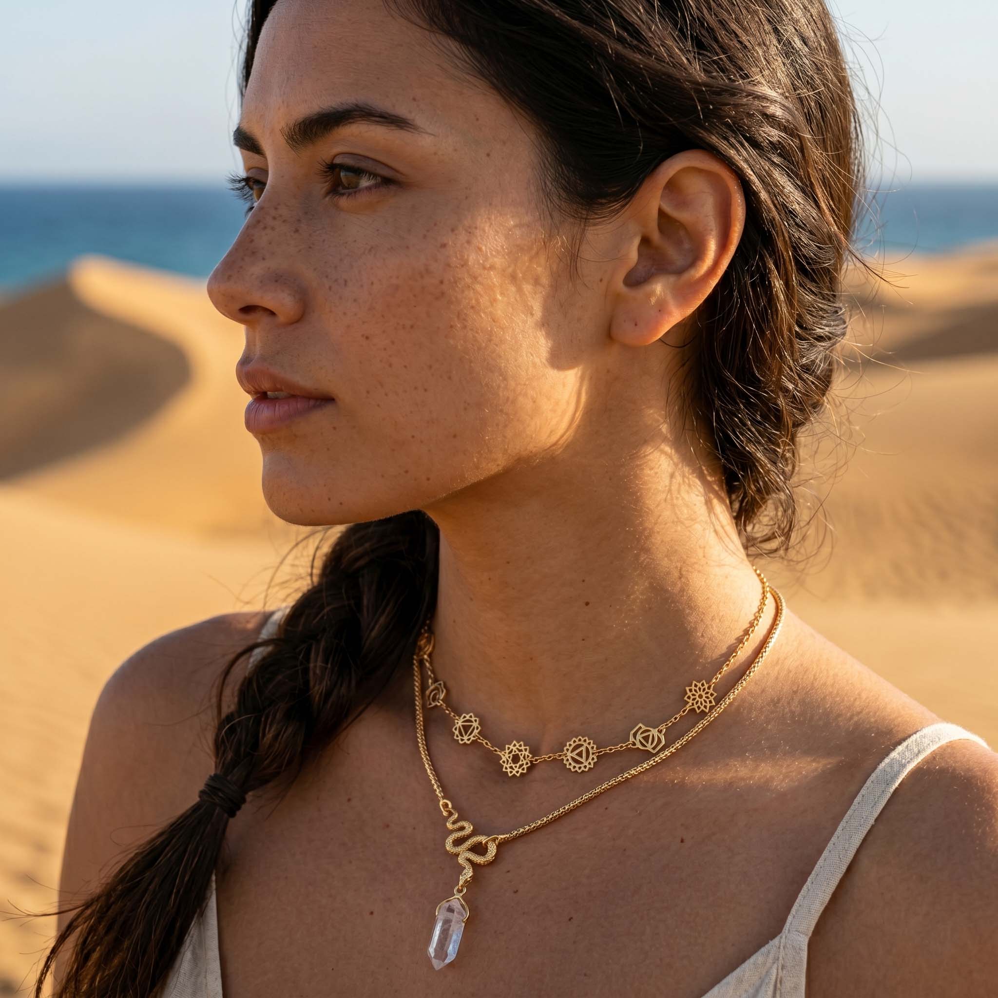 Collar Serpent cuarzo