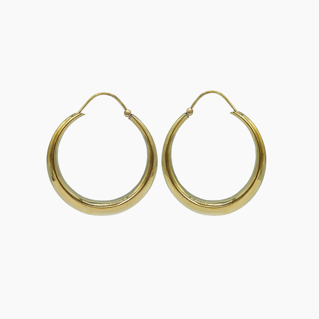 pendientes de aro M dorados