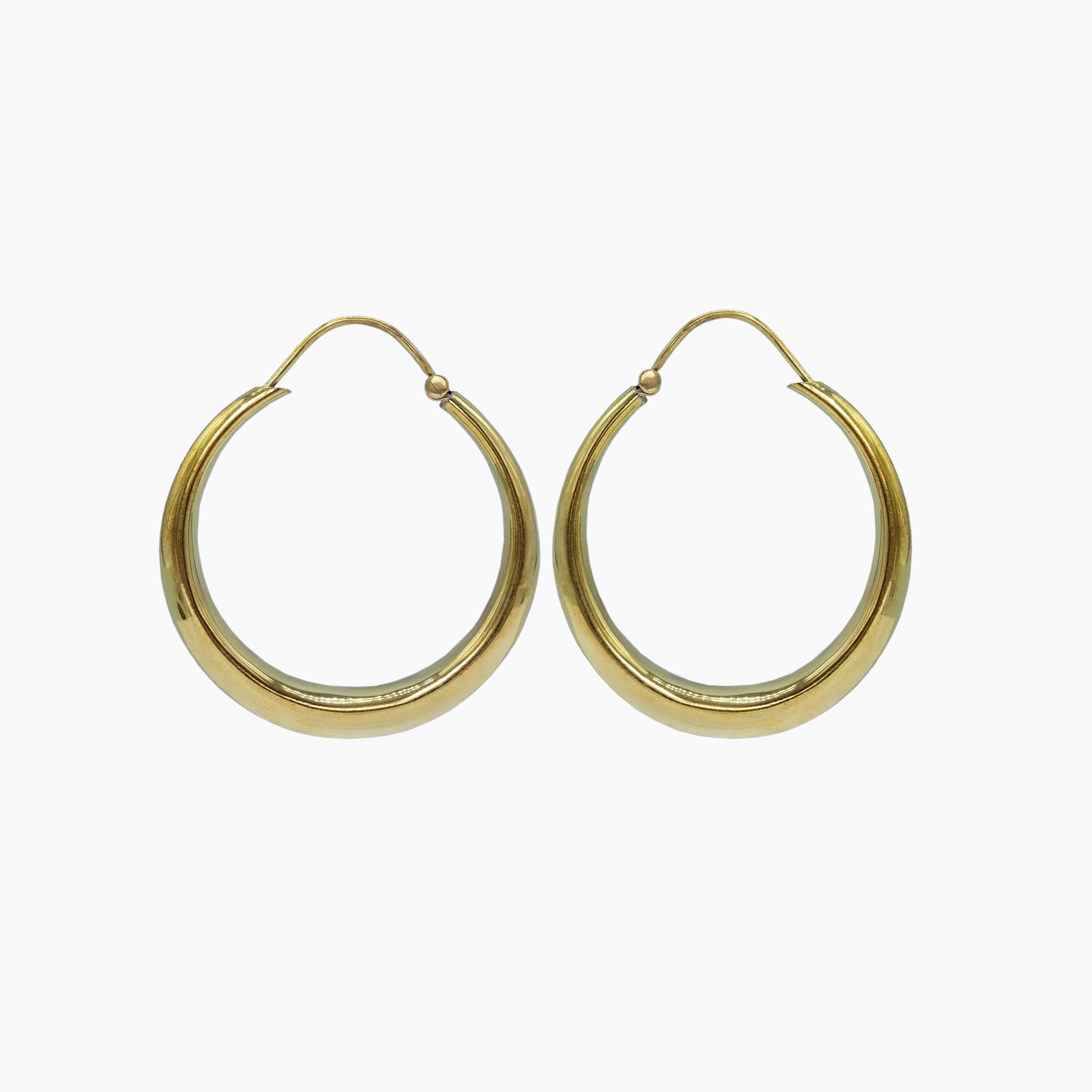 pendientes de aro M dorados