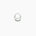moon septum piercing plata fondo blanco
