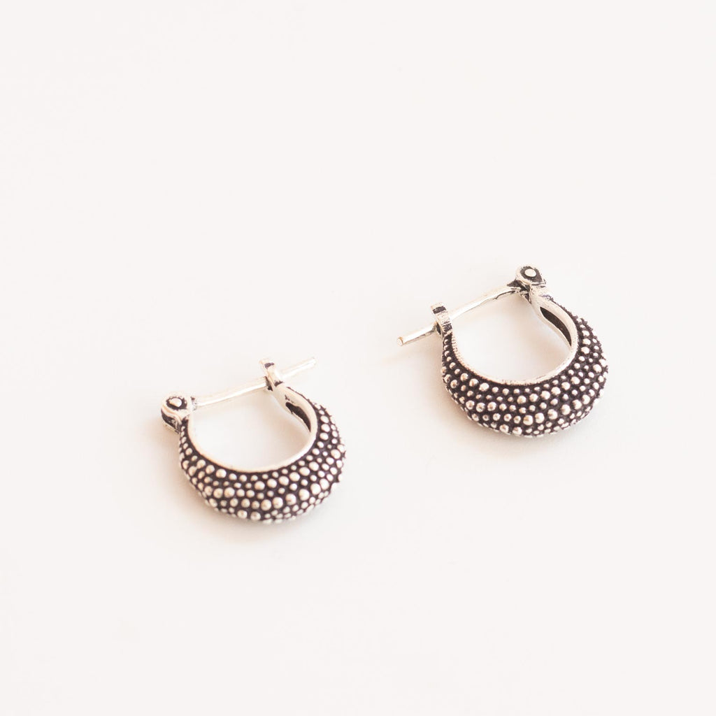 pendientes de aro pequeños plata