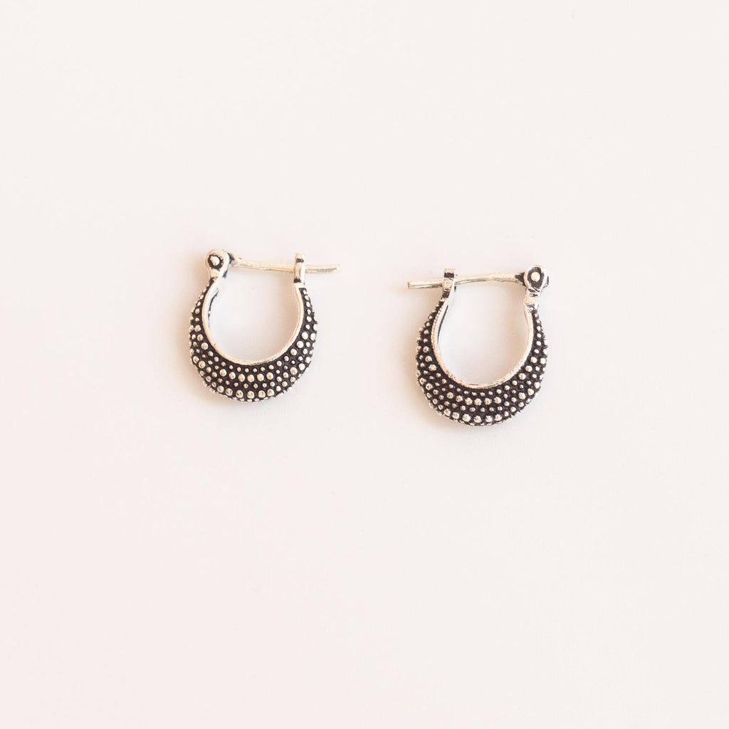 pendientes de aro pequeños plata