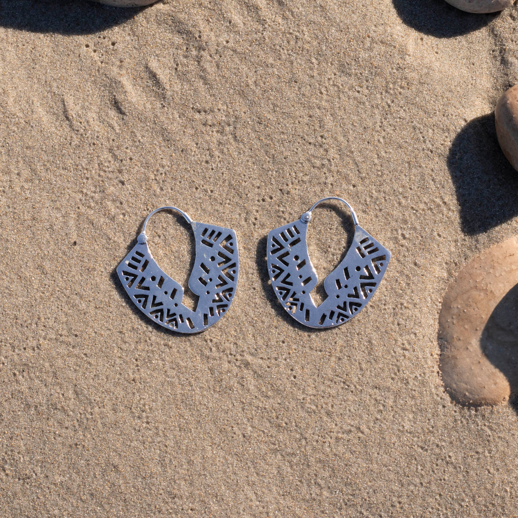 pendientes Agatha  plata 