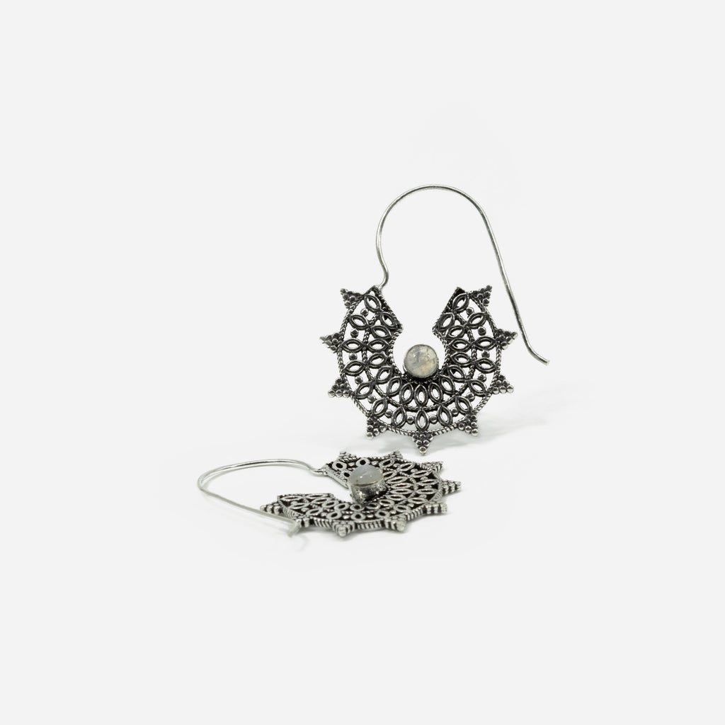 pendientes Ananda piedra lunar