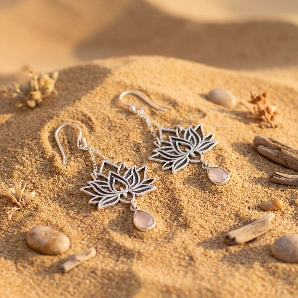 Lotus Earrings