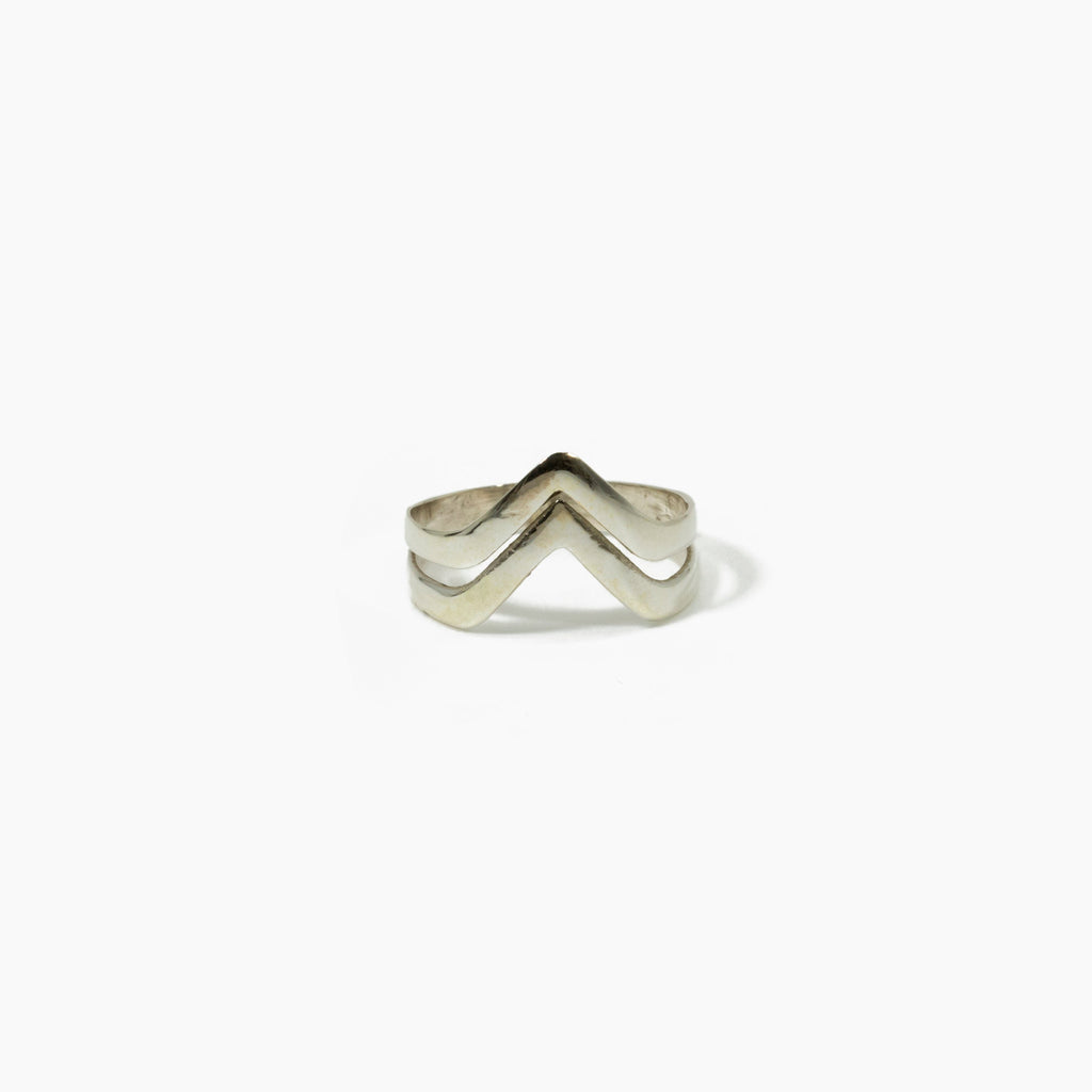 anillo plata triangulo plata