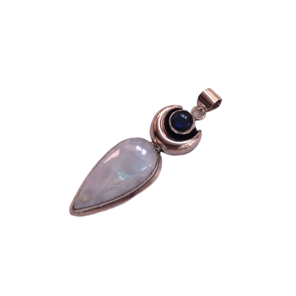 collar venus piedra lunar y labradorita fondo blanco